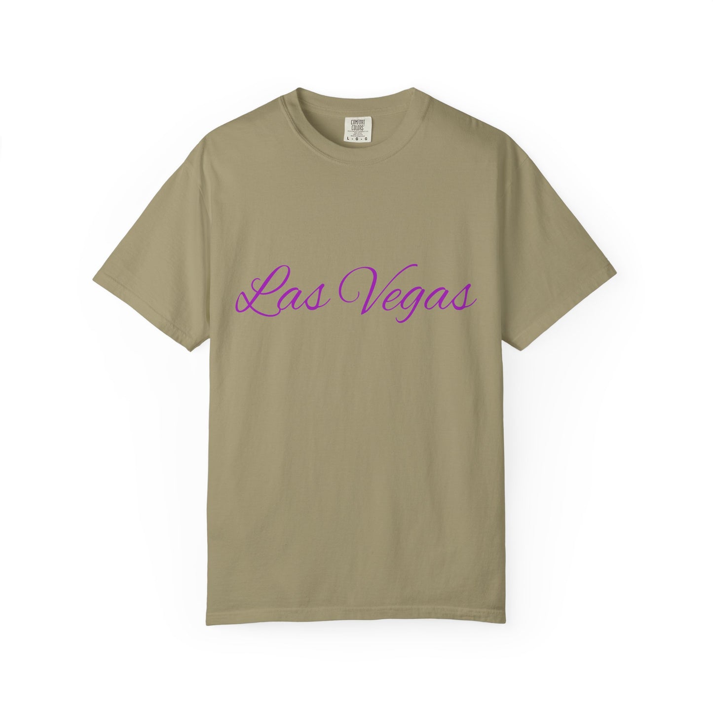Las Vegas Floral Unisex Garment-Dyed T-Shirt | Vacation Tee, Travel Shirt, Summer Outfit, Gift for Travelers, Retro Las Vegas Design