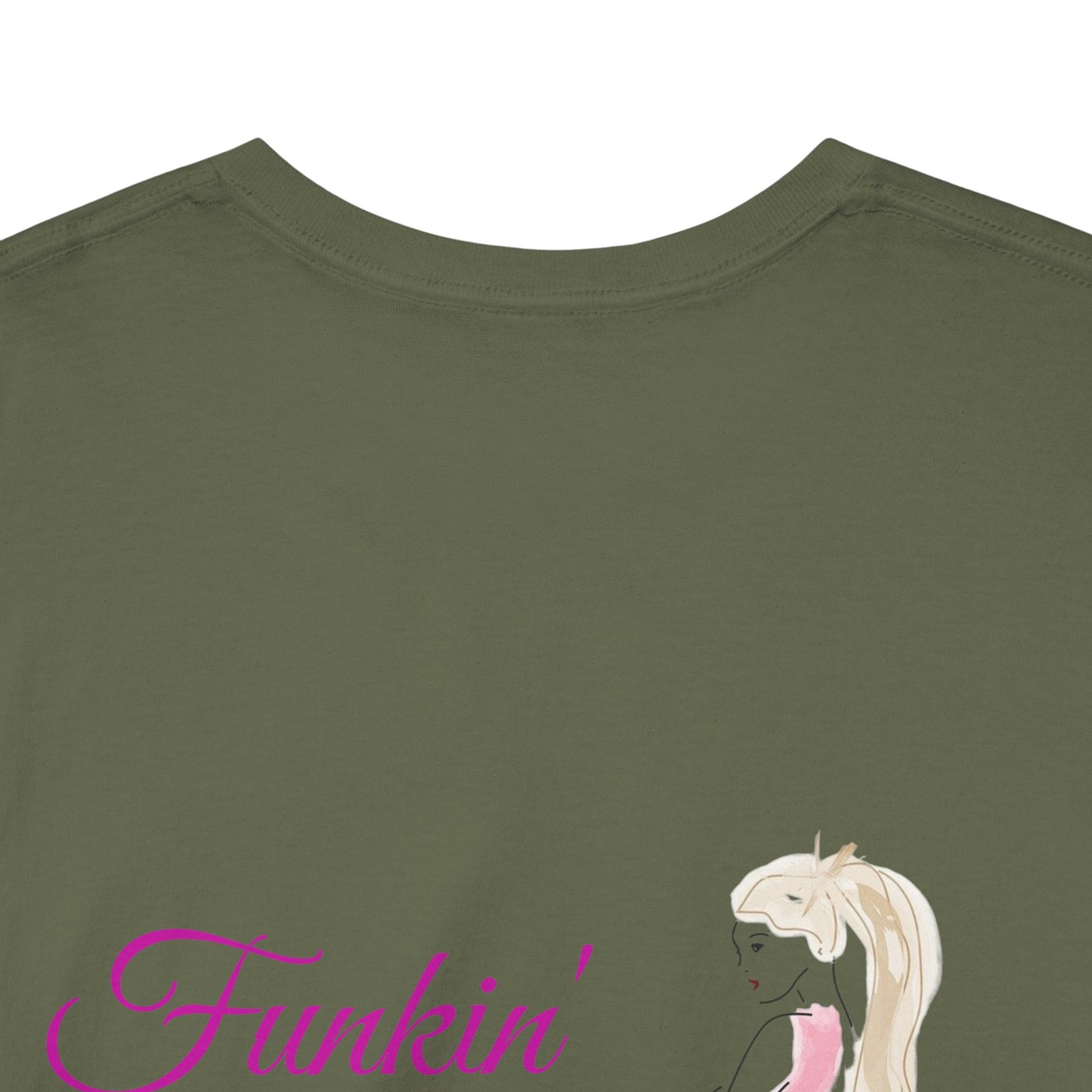 Funkin' Fabulous Tee — Pink Gown Illustration Women's Empowerment T‑Shirt