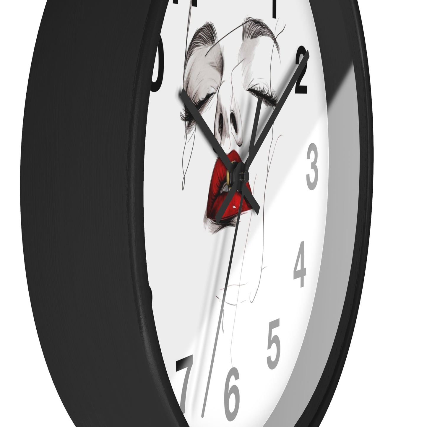 Stylish Art Deco Wall Clock, Modern Home Decor, Unique Gift for Her, Elegant Timepiece, Living Room Art