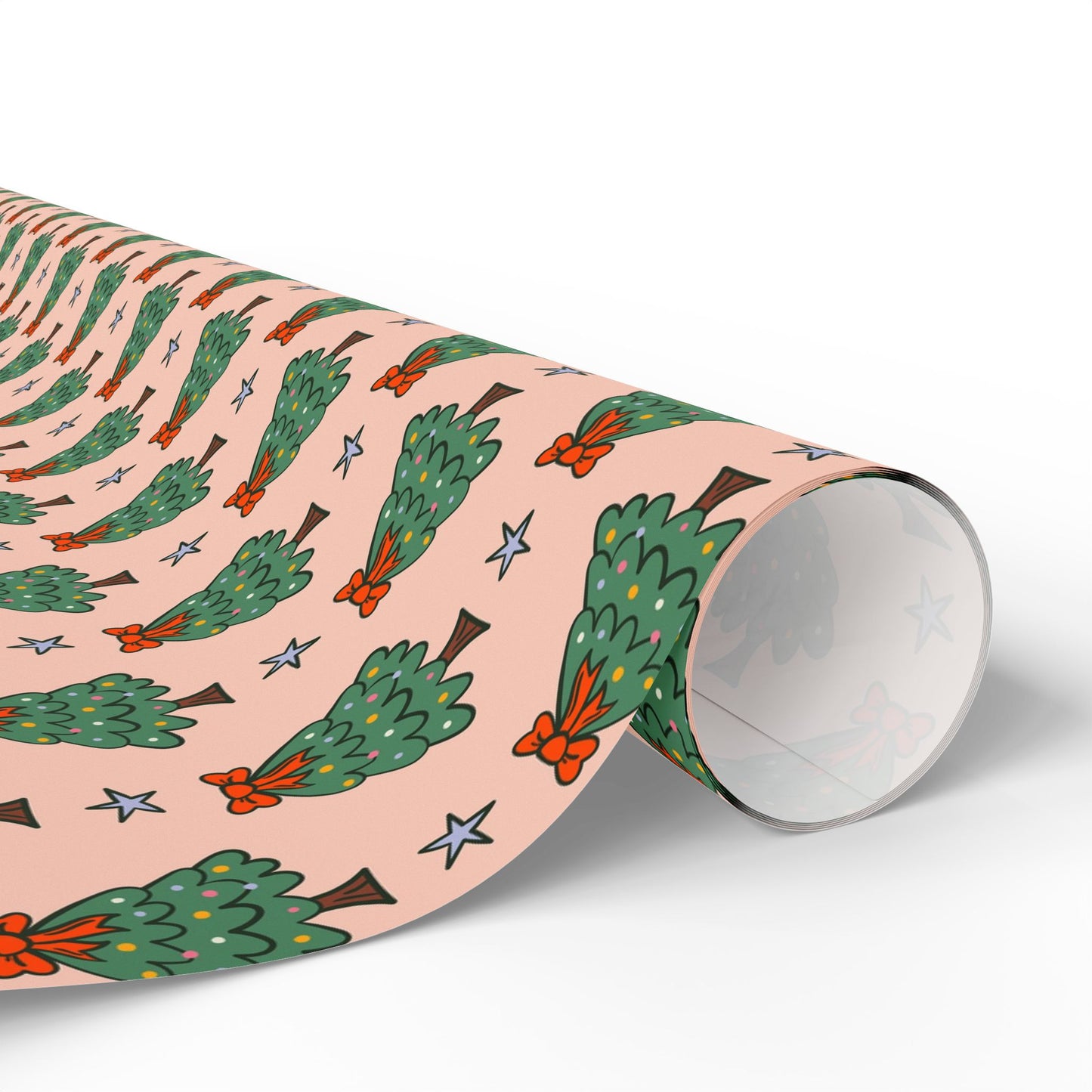 Christmas Tree Pattern Wrapping Paper Roll — Festive Gift Wrap for Holidays & Parties