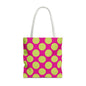 Vibrant Polka Dot Tote Bag, Colorful Shopping Bag, Eco-Friendly Tote