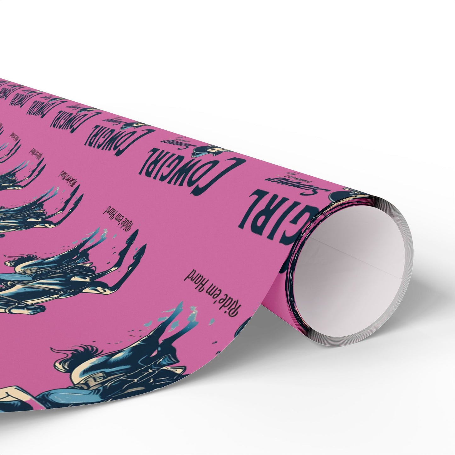 Cowgirl Wrapping Paper - Fun Gift Wrap for Birthdays, Western Theme Parties, Cowgirl Decor, Unique Gift Wrapping, Cute Cowgirl Print
