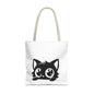 Adorable Cat Face Tote Bag | Cute Kitten Shopping Bag | Gift for Cat Lovers | Everyday Use | Eco-Friendly Accessory