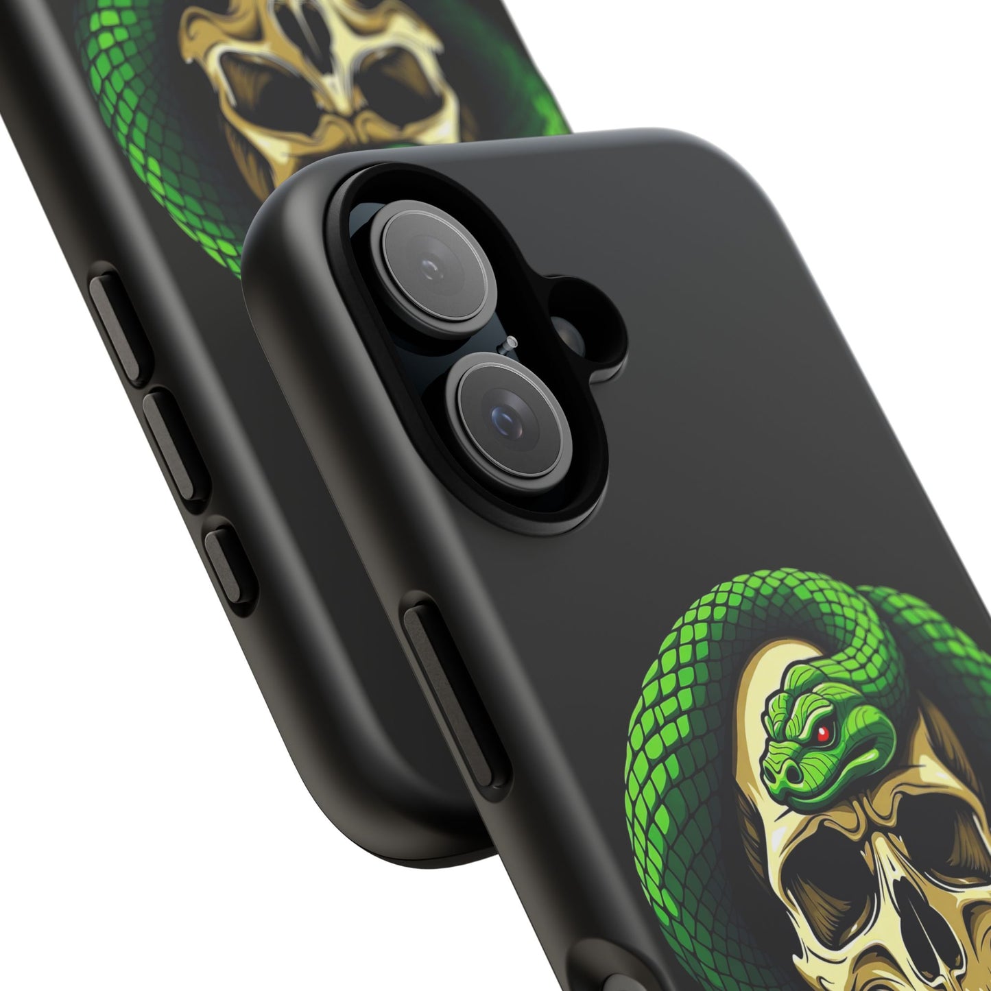 Skull & Snake Phone Case | Tough Cases, Protective Cover, Edgy Phone Accessories, Gothic Gift, Halloween Decor