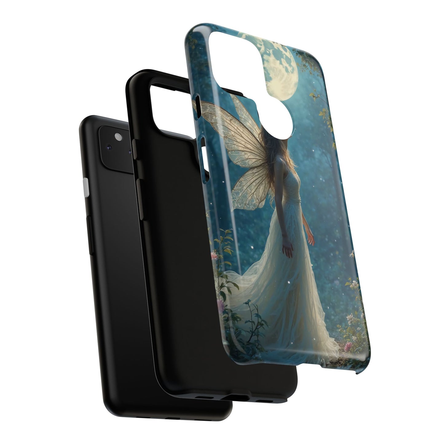 Fairy Moon Phone Case | Tough Cases for Nature Lovers, Fantasy Gift, Boho Phone Accessory, Ethereal Aesthetic, Magical Design