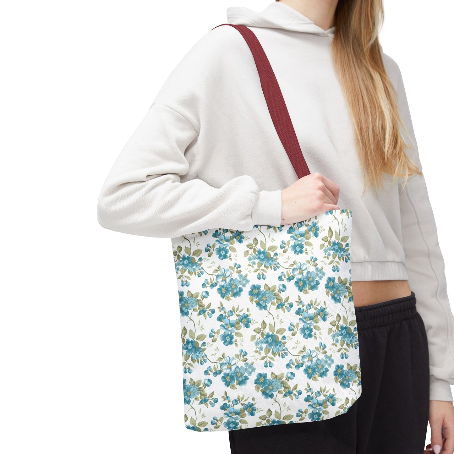 Floral Design Tote Bag | Reusable Shopping Bag, Beach Tote, Eco-Friendly Bag, Gift for Her, Travel Organizer