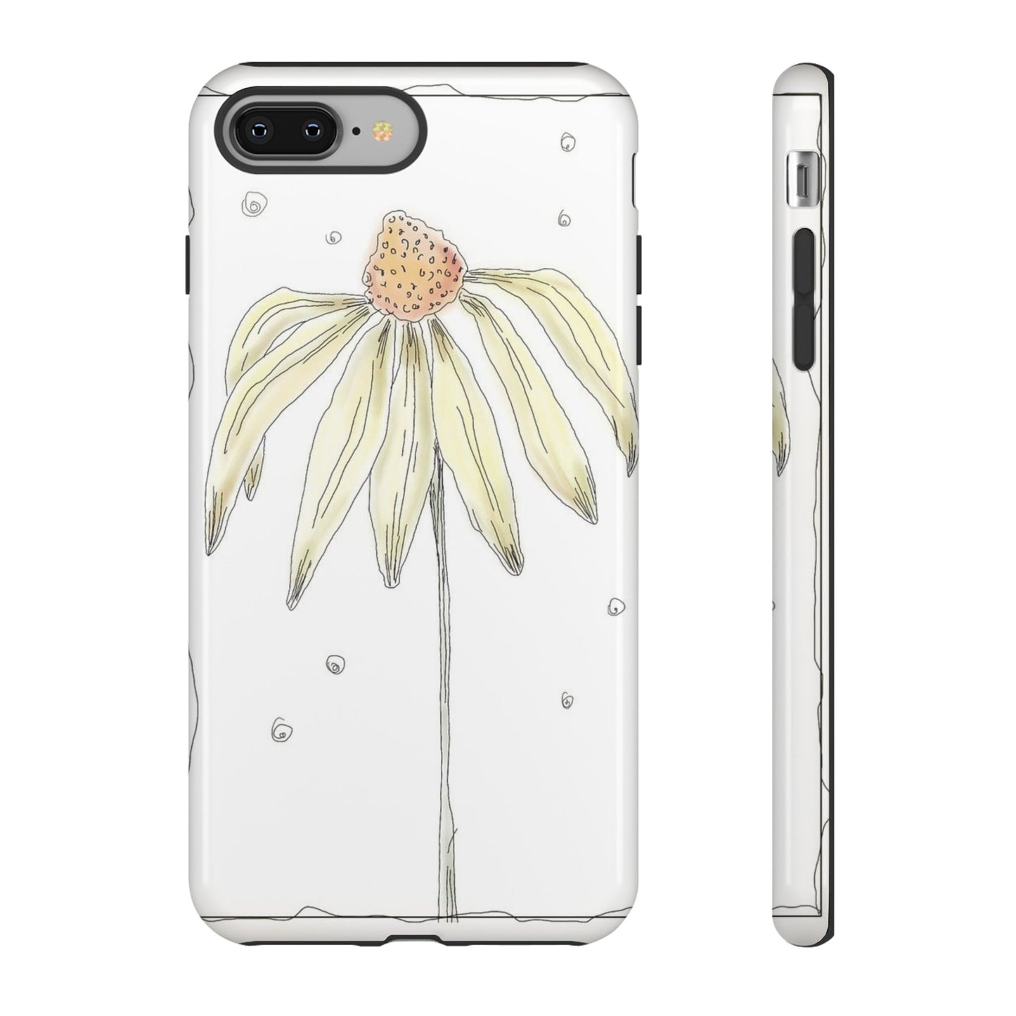 Flower Phone Case with Delicate Design, Tough Phone Cover, Nature Lover Gift, Floral Tech Accessory, Stylish Phone Protection