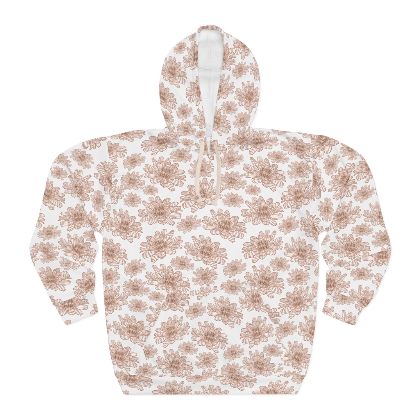 Floral Print Unisex Pullover Hoodie | Cozy Everyday Wear, Perfect for Spring, Casual Outfits, Gift Idea for Her or Him