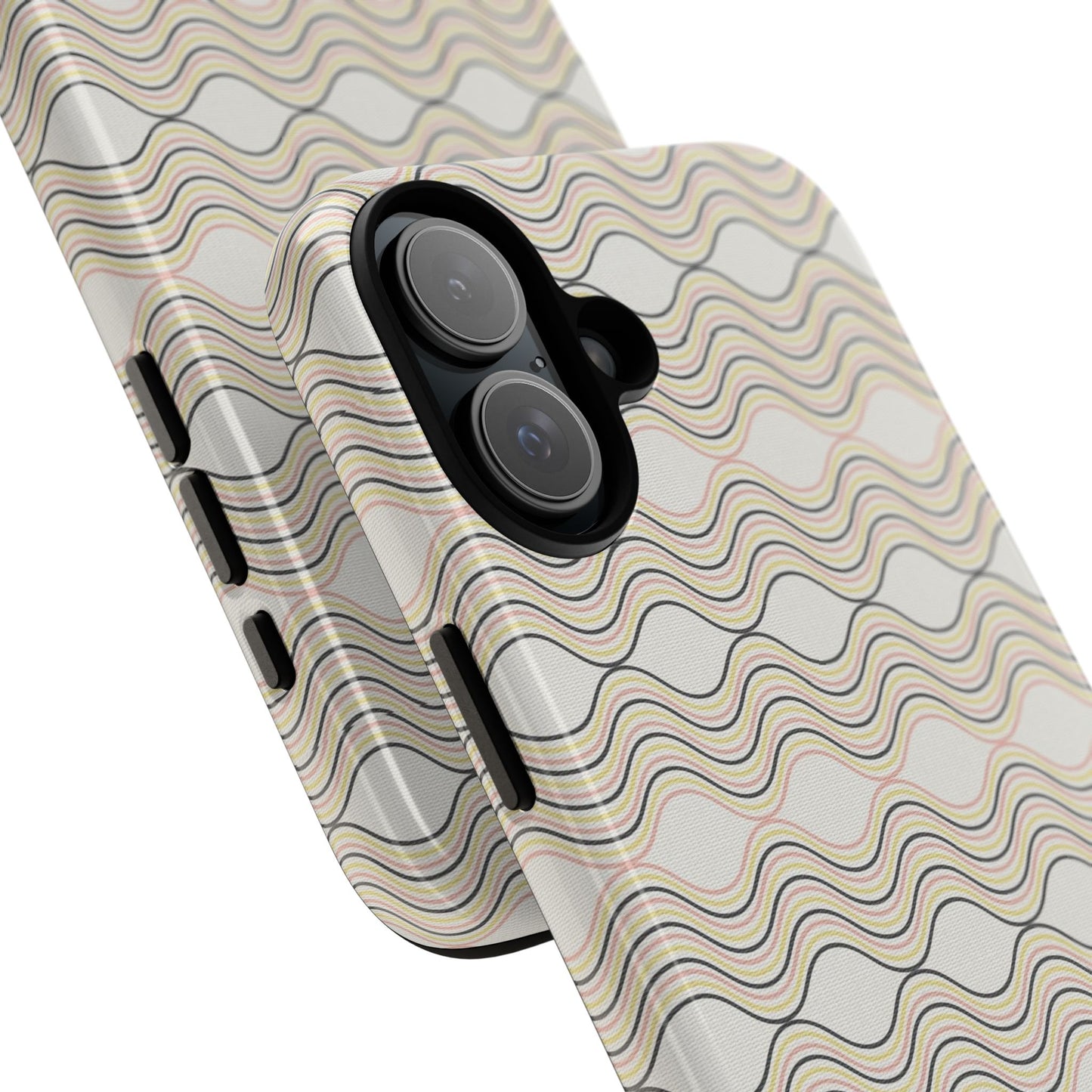 Stylish Phone Case for Tough Protection, Wavy Design, Chic Accessory, Gift for Her, Trendy Tech, Holiday Gift Idea
