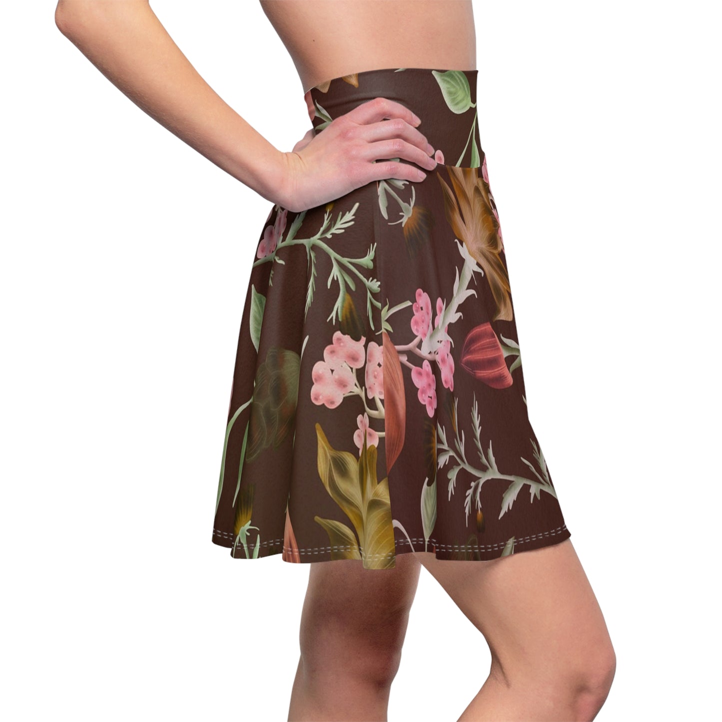 Floral Women's Skater Skirt, Spring Fashion, Casual Wear, Party Skirt, Summer Outfit, Mother’s Day Gift