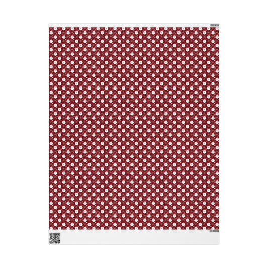 Festive Christmas Wrapping Paper, Holiday Gift Wrap for Presents, Red Snowman Design, Winter Celebrations, Eco-Friendly