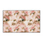 Floral Vintage Heavy-Duty Floor Mat — Pink Rose Garden Rug