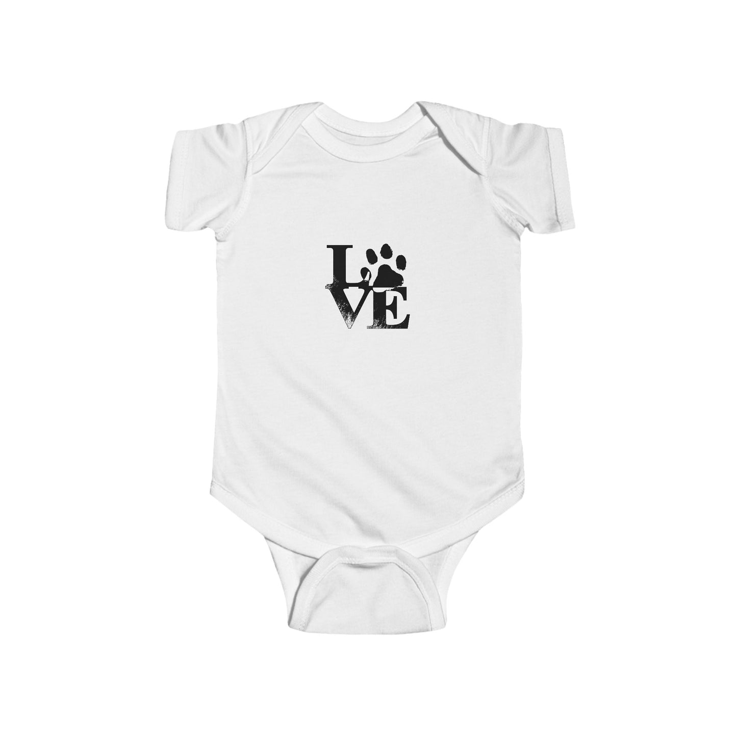 Paw Print Love Infant Bodysuit, Cute Baby Outfit, Pet Lover Gift, Newborn Clothes, Baby Shower Gift
