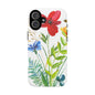 Floral Watercolor Tough Phone Case — Wildflower Bouquet Protective Cover