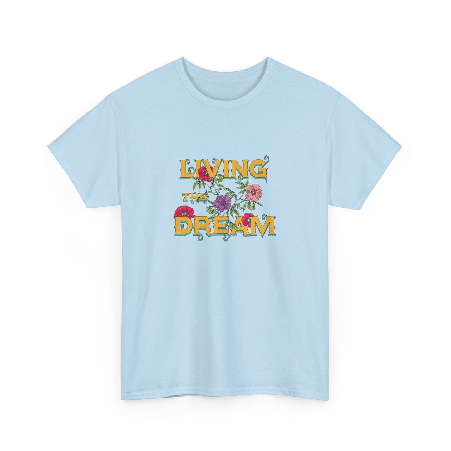Living the Dream Floral Tee, Unisex Cotton T-Shirt, Inspirational Gift, Casual Everyday Wear, Flower Graphic Shirt, Summer Wardrobe [...]