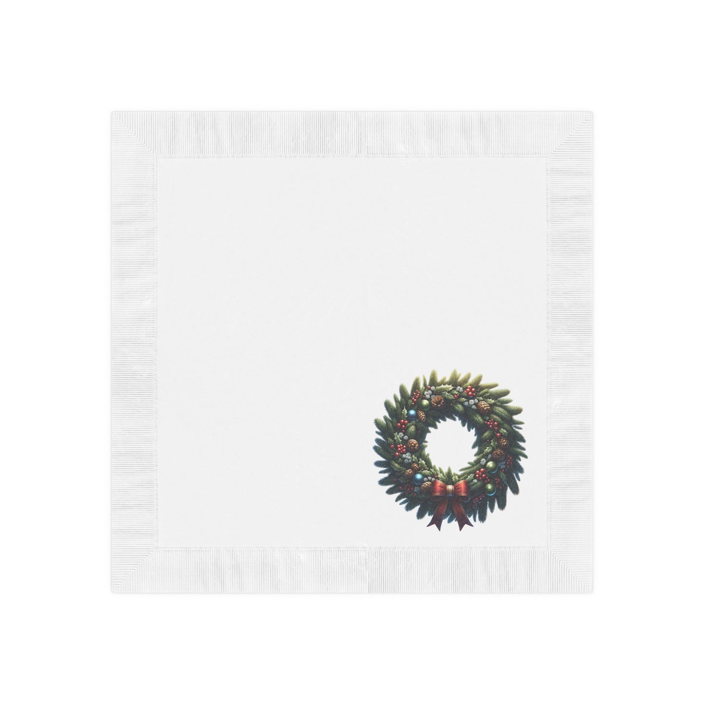 White Coined Napkins