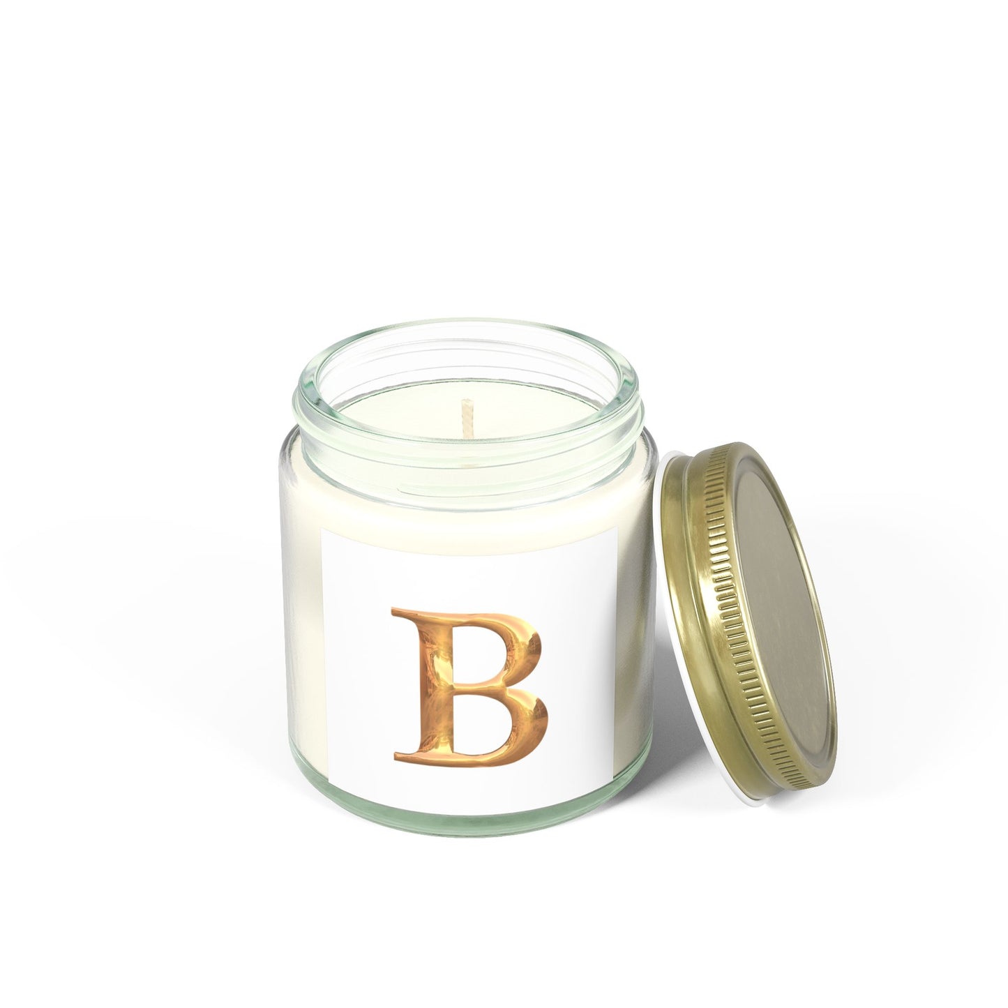 Scented Candle: Personalized Luxury Candle Gift Letter B