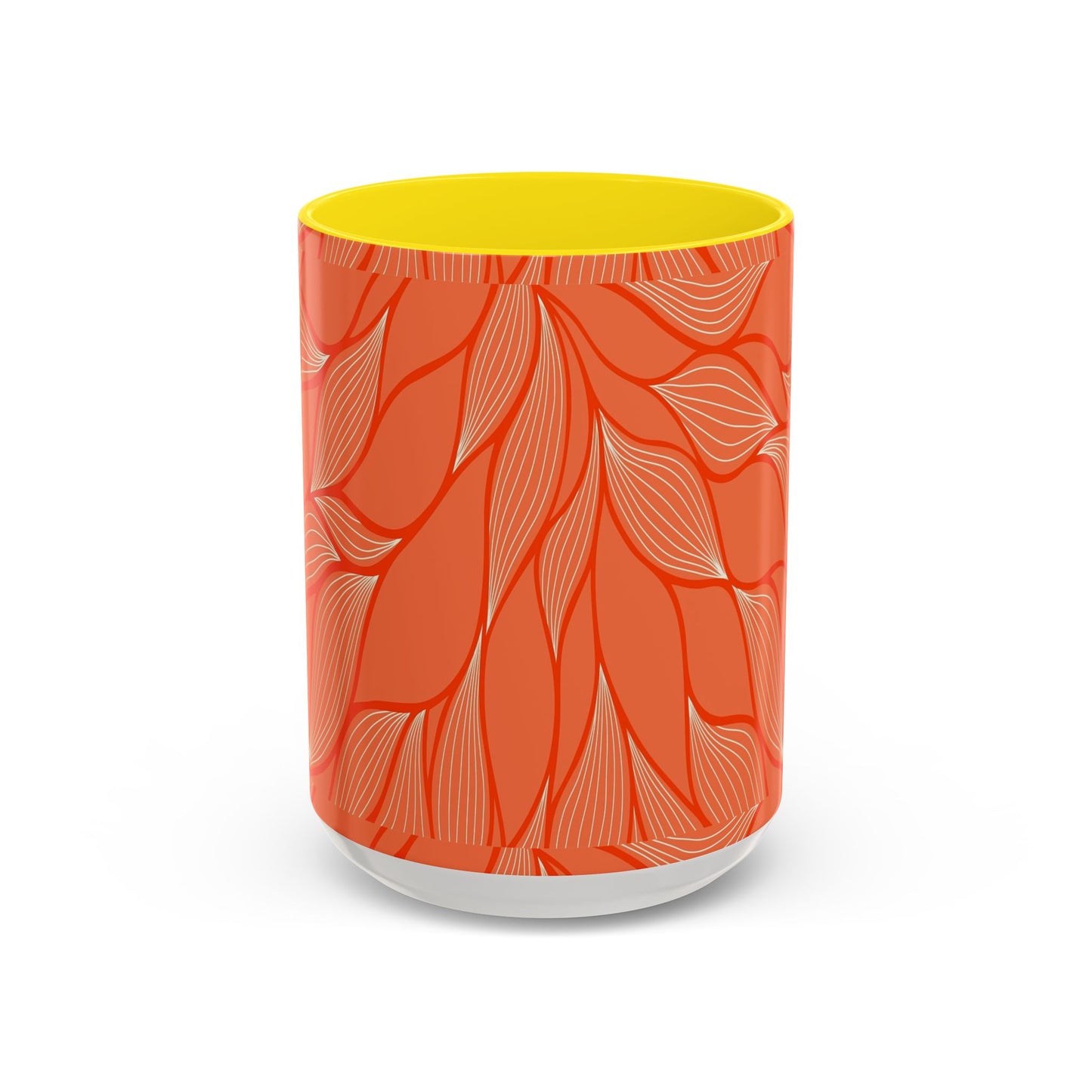 Stylish Accent Coffee Mug, Floral Pattern Drinkware, Unique Gift for Coffee Lovers, Home Decor, Kitchenware, Vibrant Design