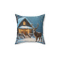 Cozy Winter Decor Pillow, Holiday Home Accent, Reindeer Design Cushion, Festive Throw Pillow, Christmas Gift Idea