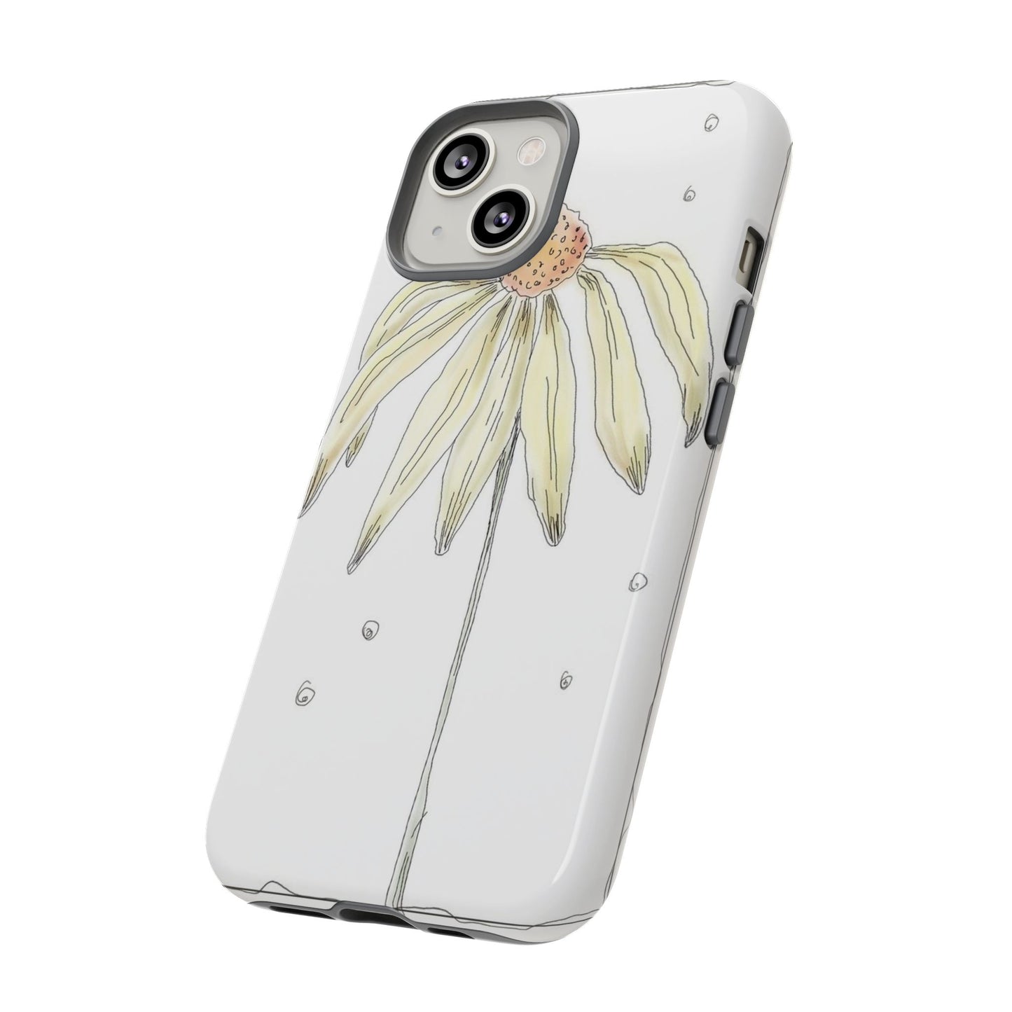 Flower Phone Case with Delicate Design, Tough Phone Cover, Nature Lover Gift, Floral Tech Accessory, Stylish Phone Protection