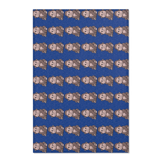 Cute Cartoon Monkey Area Rug, Fun Kid's Room Decor