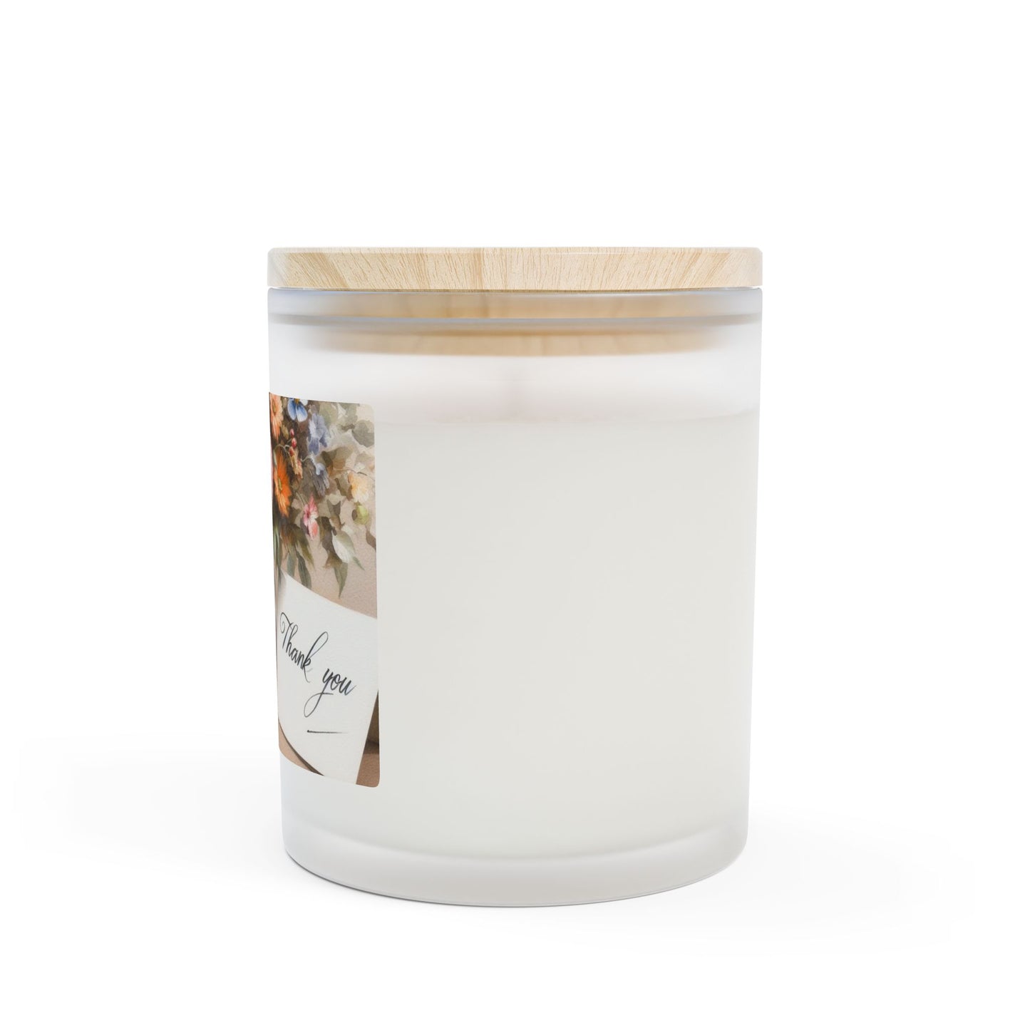 Frosted Glass Candle, 11oz