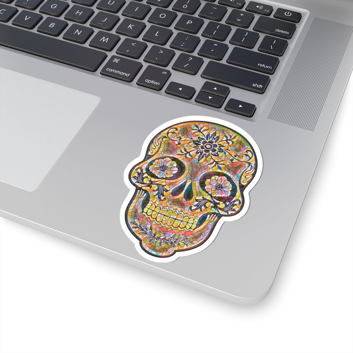 Colorful Skull Stickers | Day of the Dead Décor, Planner Stickers, Laptop Decals, Party Supplies, Artistic Gifts