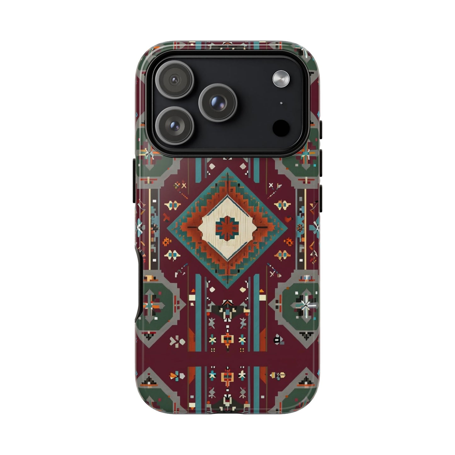 Tribal Pattern Phone Case - Boho Chic, Tough Durable Cover, Stylish Tech Accessory, Gift for Him/Her, Festival Essentials