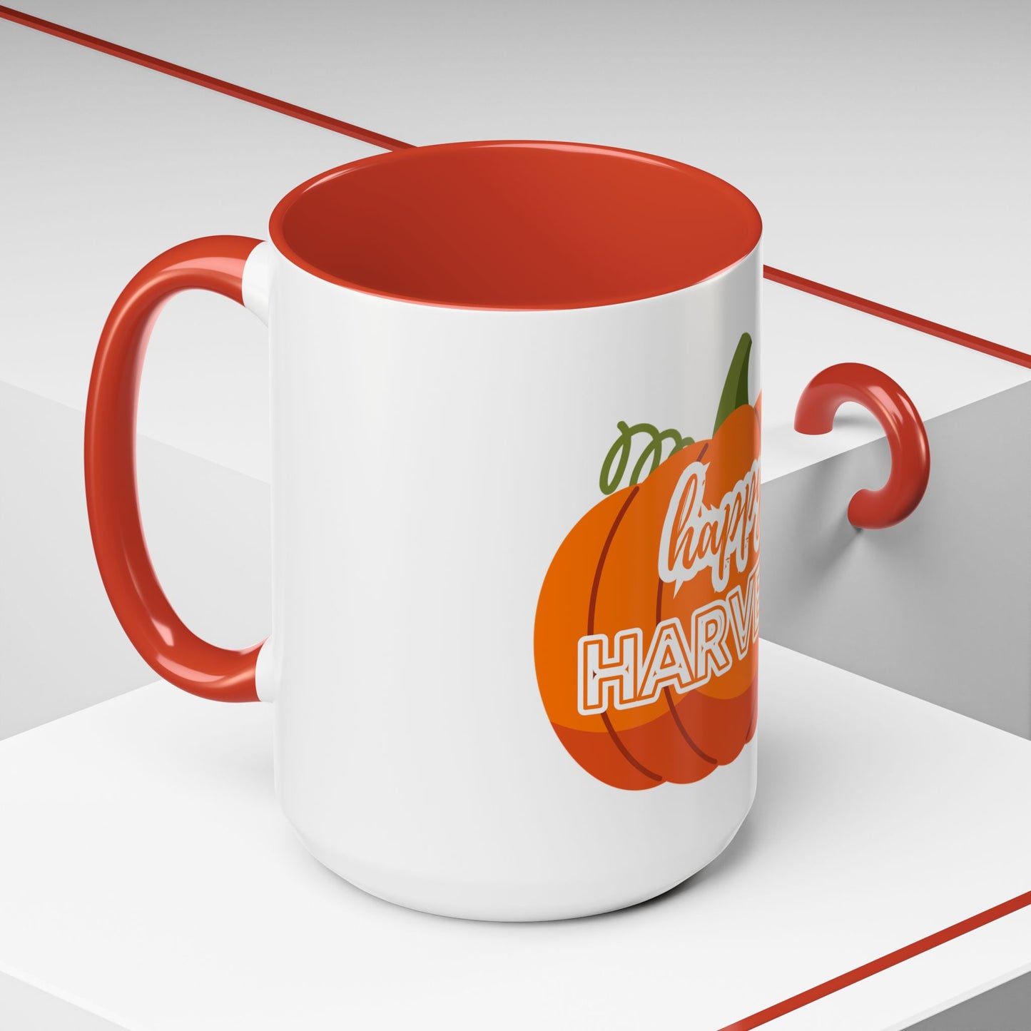 Happy Harvest Pumpkin Coffee Mug, Fall Mug, Seasonal Decor, Gift for Coffee Lovers, Autumn Vibes, Halloween Decoration