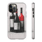 Wine Lover's Phone Case, Tough Phone Cover, Artistic Wine Design, Gift for Wine Enthusiasts, Customizable Case, Unique Wine Art