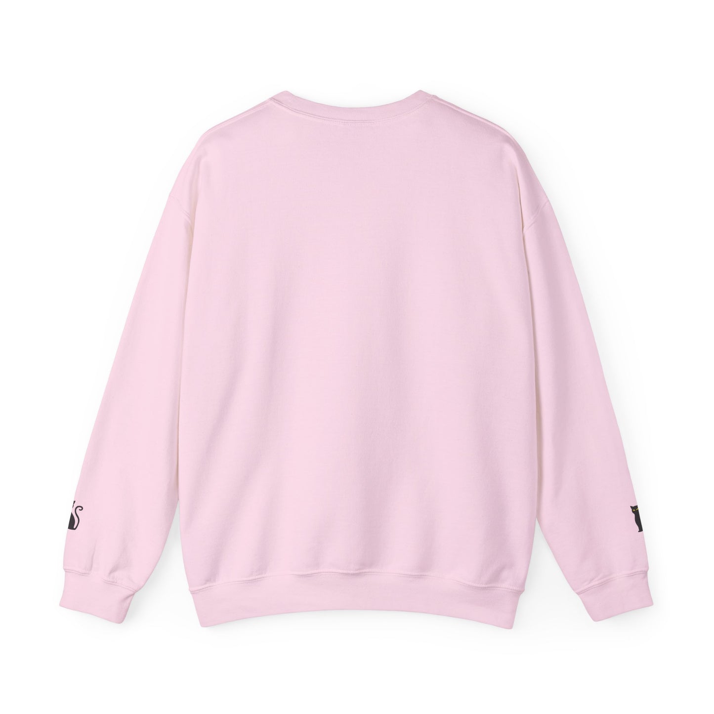 Black Cat Crewneck Sweatshirt — Cute Witchy Halloween Cat Pullover