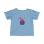 Patriotic Infant Tee with Cupcake Design, Baby Independence Day Outfit, 4th of July Celebration Shirt, Cute Toddler Tee, Summer Party [...]