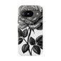 Elegant Floral Phone Case - Tough Cases, Black Rose Design, Floral Phone Cover, Stylish Phone Accessory, Gift for Her, Mother's Day