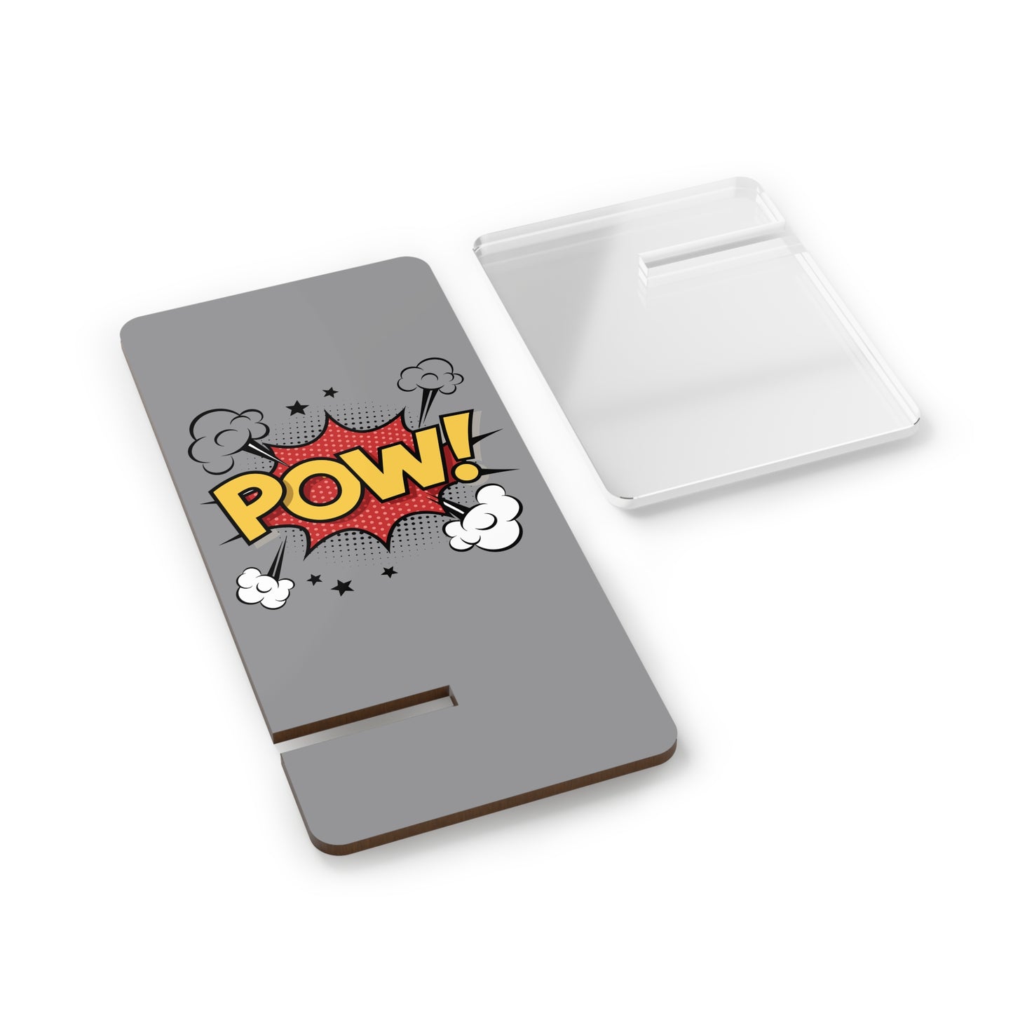 Comic Style Mobile Phone Stand - 'POW!' Smartphone Holder, Desk Organizer, Gift for Students, Funny Home Decor, Office Accessory, [...]