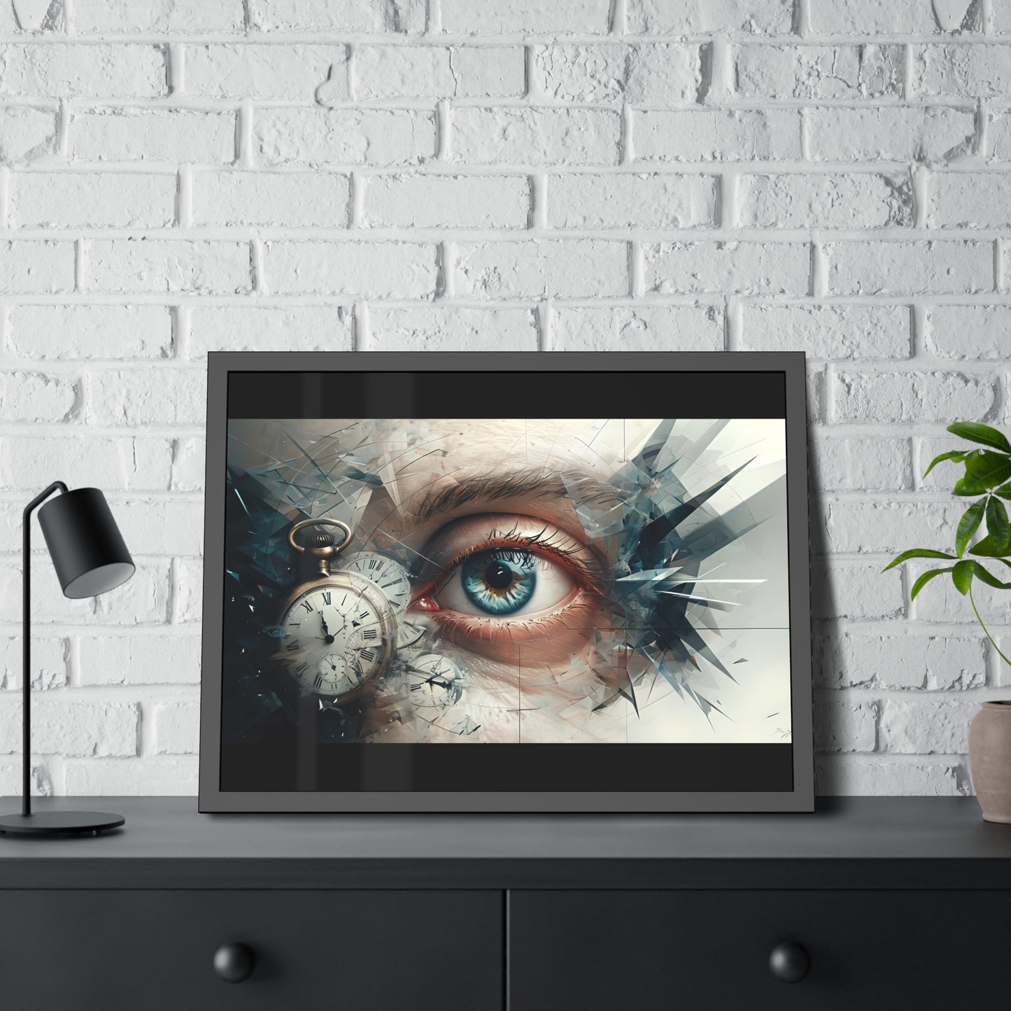 Surreal Eye Art Framed Poster
