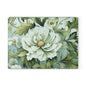 Floral Glass Cutting Board - Elegant Kitchen Decor, Gift for Cooks, Flower Kitchenware, Home Cooking, Mother's Day, Wedding Gift