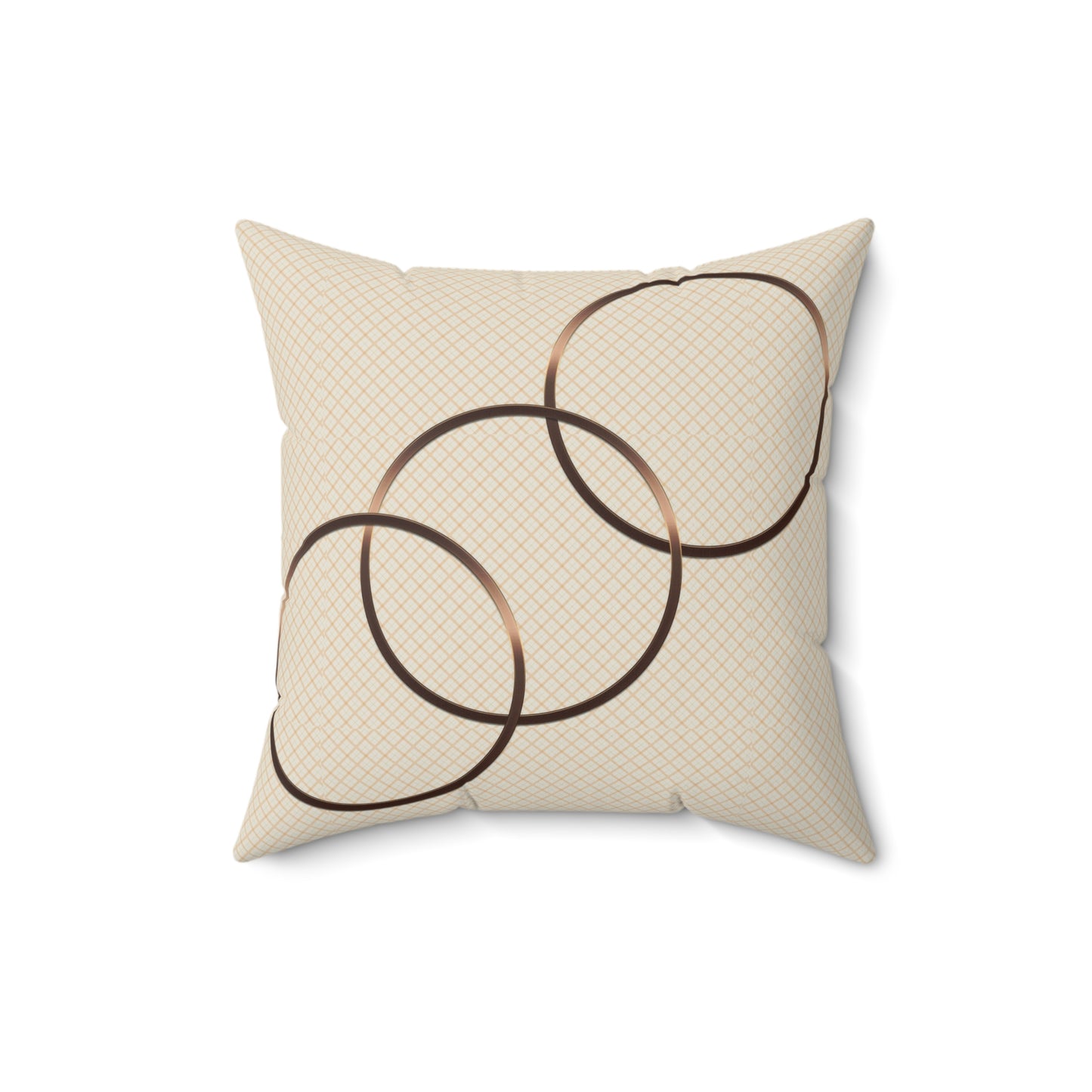 Cozy Decorative Pillow, Spun Polyester Square Cushion, Home Decor Accent, Gift for Housewarming, Stylish Living Room Pillows