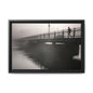 Framed Matte Canvas - Foggy Bridge Black & White Photography