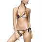 Colorful Marble Print Women's Bikini Swimsuit, Stylish Swimwear for Beach