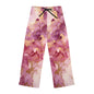 Elegant Floral Women's Pajama Pants, Cozy Loungewear, Relaxation, Sleepwear,