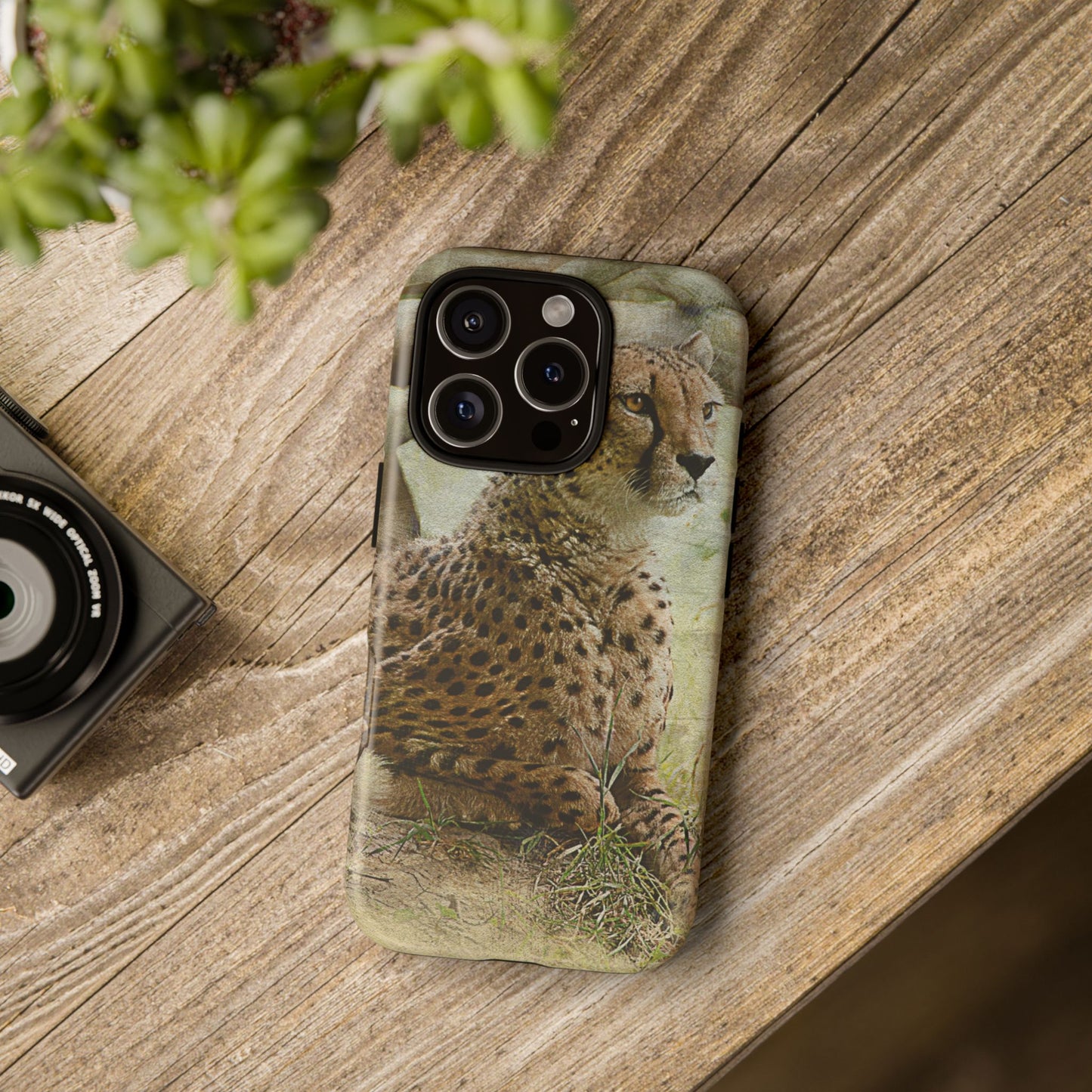 Cheetah Phone Case, Tough Cases, Animal Lover Gift, Wildlife Protection, Eco-Friendly Mobile Cover, Unique Phone Accessory