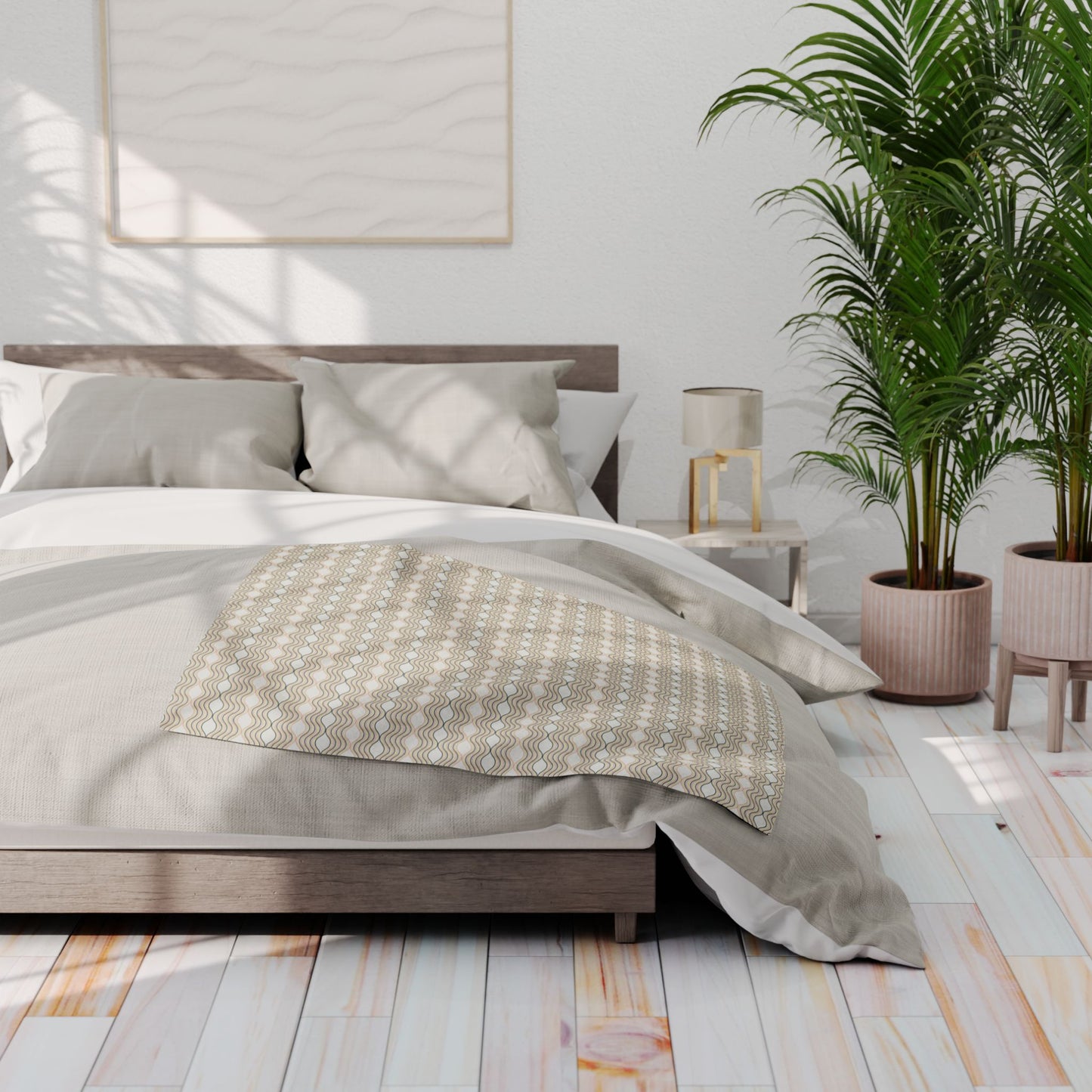 Cozy Arctic Fleece Blanket for Home, Soft Throw Blanket for Relaxation, Modern Decor, Gift for Winter Holidays, Comfortable Couch Cover