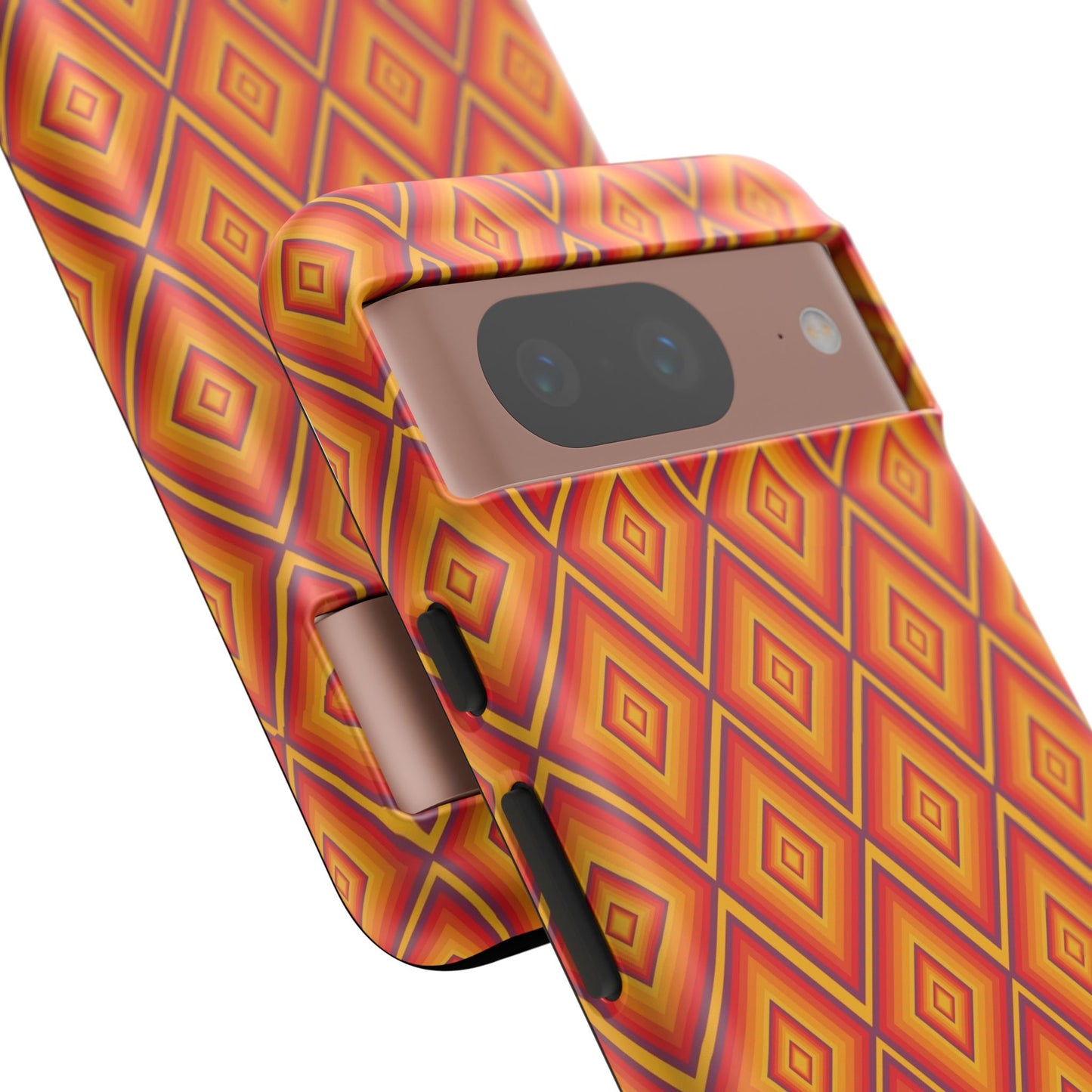 Geometric Phone Case, Tough Cases for Protection, Stylish Smartphone Cover, Vibrant Patterned Phone Accessory, Unique Gift Idea, [...]