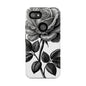 Elegant Floral Phone Case - Tough Cases, Black Rose Design, Floral Phone Cover, Stylish Phone Accessory, Gift for Her, Mother's Day