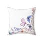 Spun Polyester Square Pillow - Wildflowers