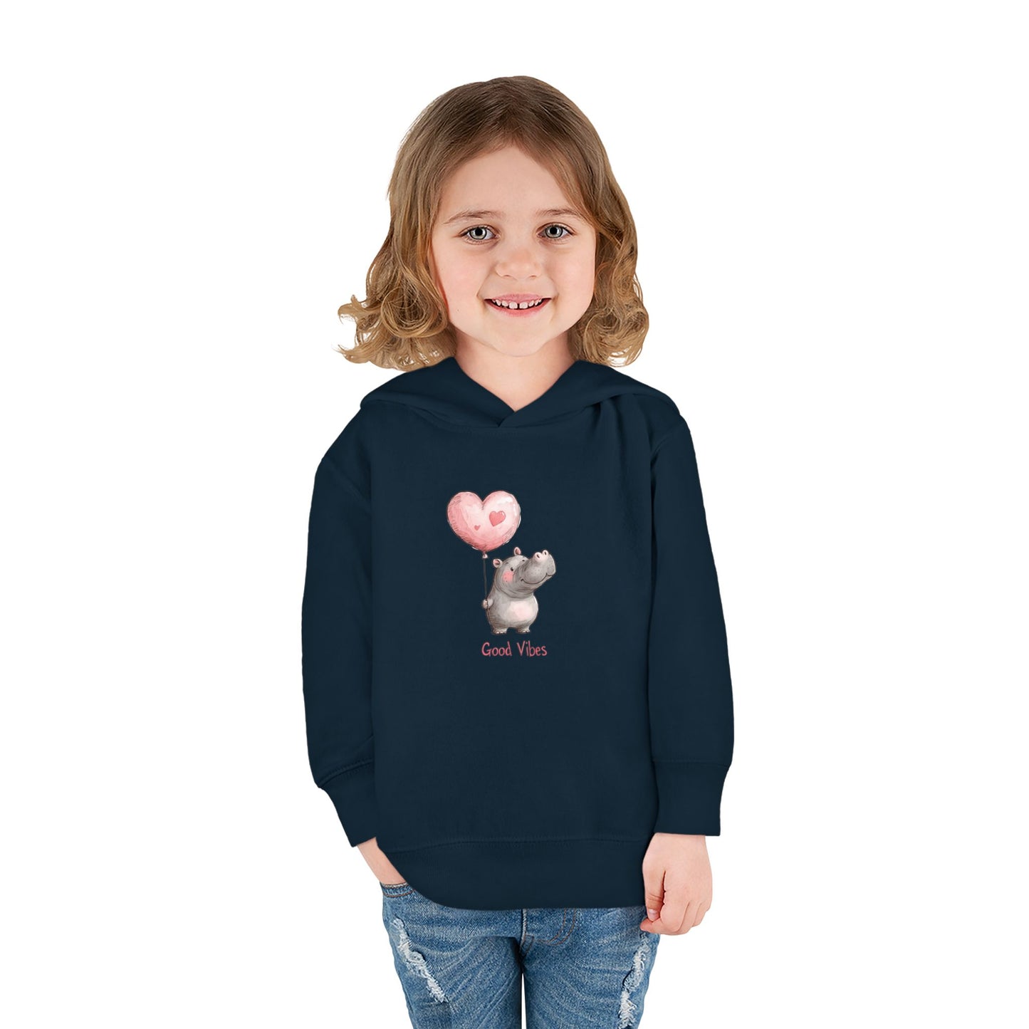 Good Vibes Toddler Hoodie, Cute Kids Pullover, Fleece Jacket, Fun Gifts for Toddlers, Baby Shower Present, Birthday Outfit