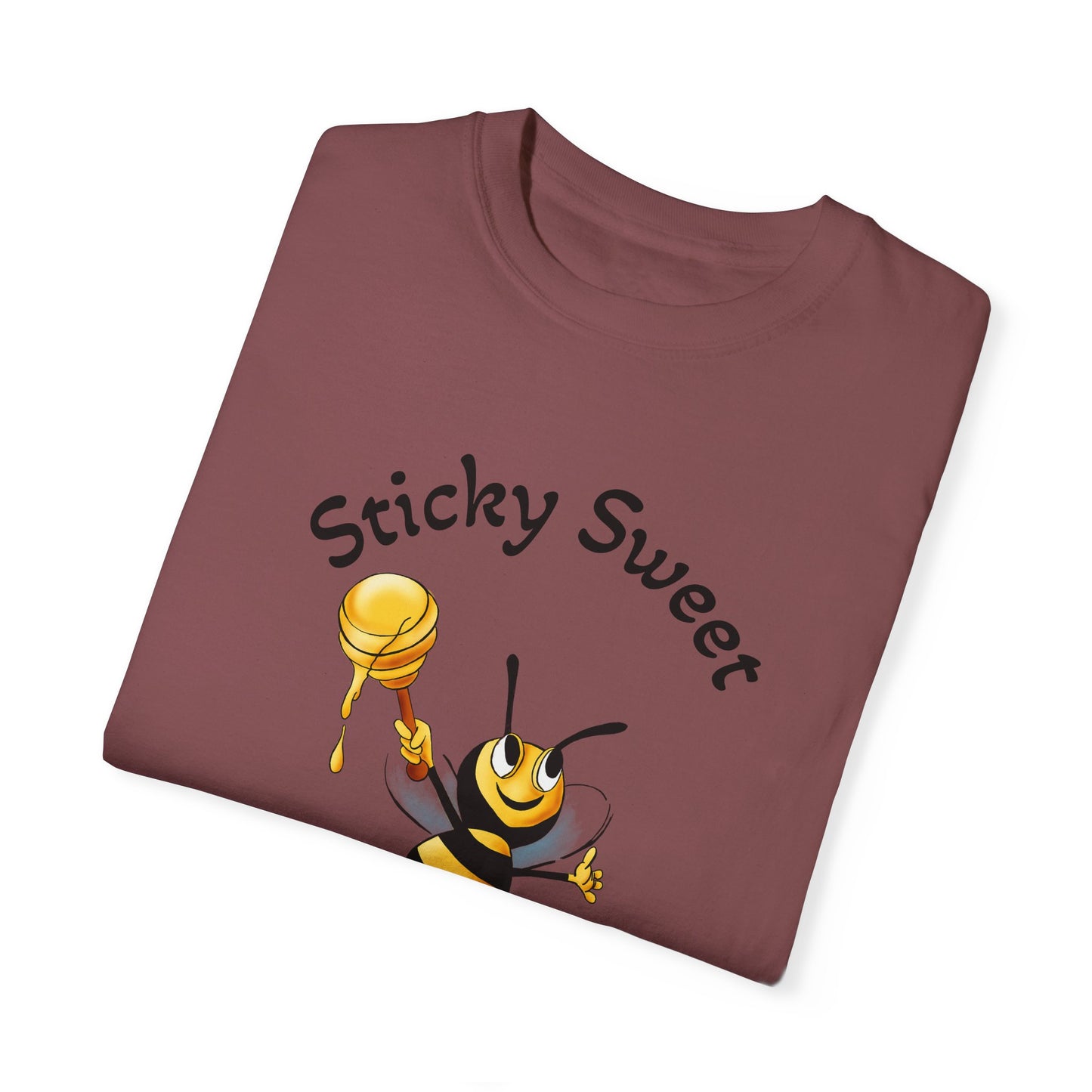 Bee-Themed Unisex T-Shirt - "Sticky Sweet" Graphic