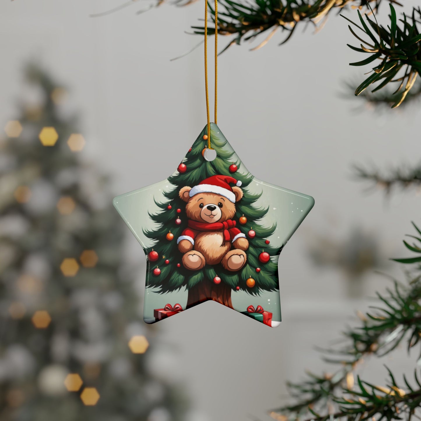 Ceramic Ornaments, 2-Side Print, (1pc, 3pcs, 5pcs, 10pcs)