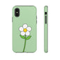Floral Phone Case - Tough Cases for Nature Lovers, Cute Green Flower Design, iPhone Cover, Gift for Her, Spring Accessories
