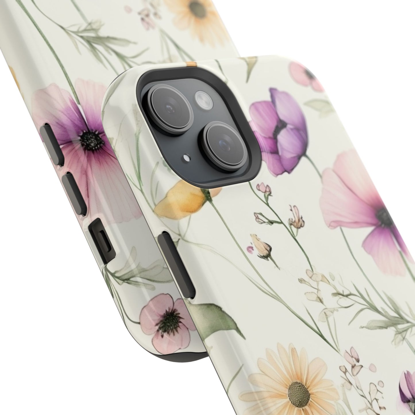Floral Watercolor Magnetic Impact-Resistant Phone Case